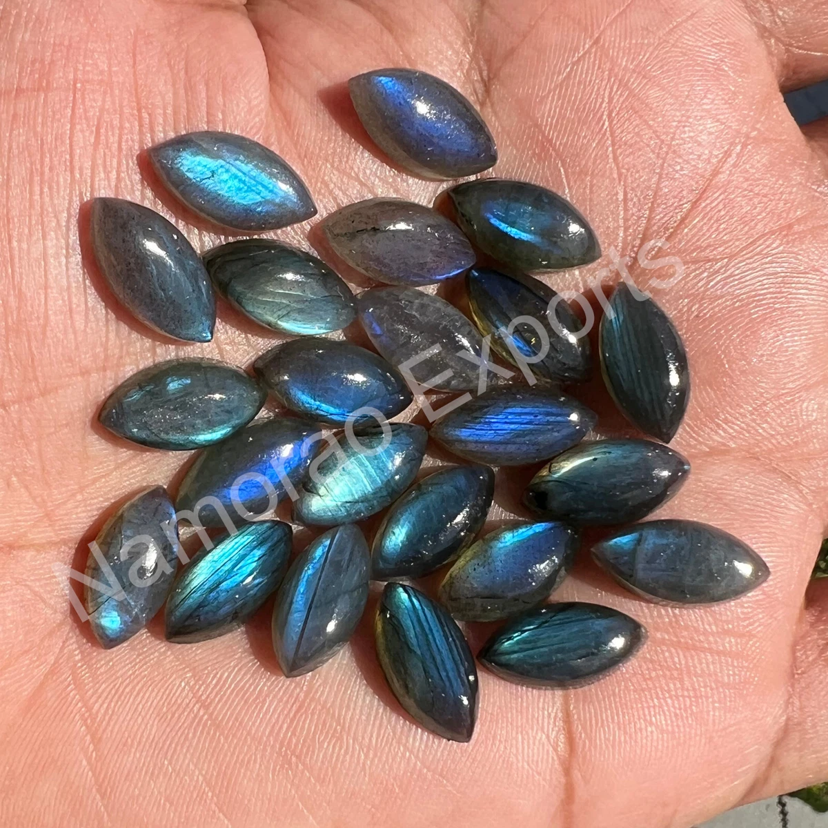 Cabujón Ovalado De 40x29 Mm, Pedras Precosas De Granto Negro