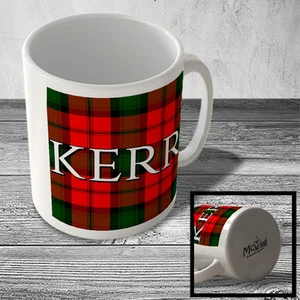 MUG_CLAN_661 KERR surname (Kerr Modern Tartan) (full background) - Scottish Mug - Picture 1 of 1