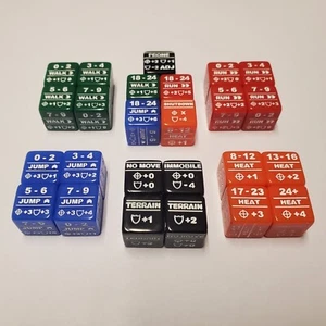 Battletech Standard & Special Movement Modifikator und Heat Modifator 25 Würfel Bundle - Bild 1 von 7