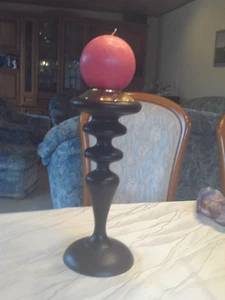 Partylite Kerzenhalter schwarz, Kugelkerze, Teelicht, Pilarkerze, Tafelkerze - Bild 1 von 8