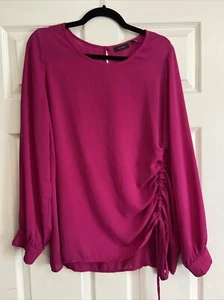 Halogen Bluse Gr. L Orchidee Cinch Bindedetail - Bild 1 von 12