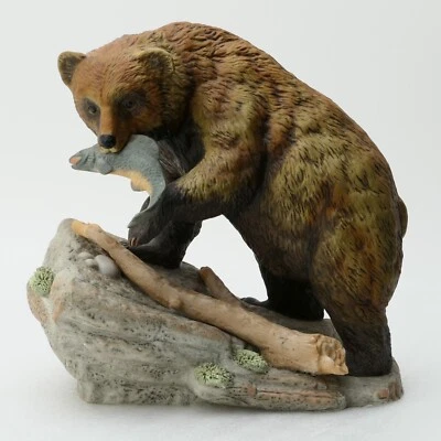 Homco Masterpiece Porcelain BROWN BEAR Endangered Species Figurine - 1994 - Image 1 of 4
