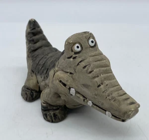 Enesco Importazioni Alligatore Coccodrillo Statuina Ceramica Vintage 1978 - Foto 1 di 7