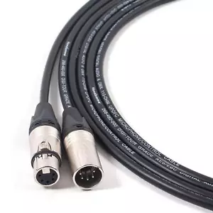 DMX 5 Pin XLR Van Damme Lead. Stage Lighting Control Cable. Neutrik. AES/EBU - Picture 1 of 2