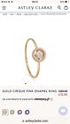 Astley Clarke Cirque Ring Pink Enamel in 18ct Gold Vermeil Size J/5 ??