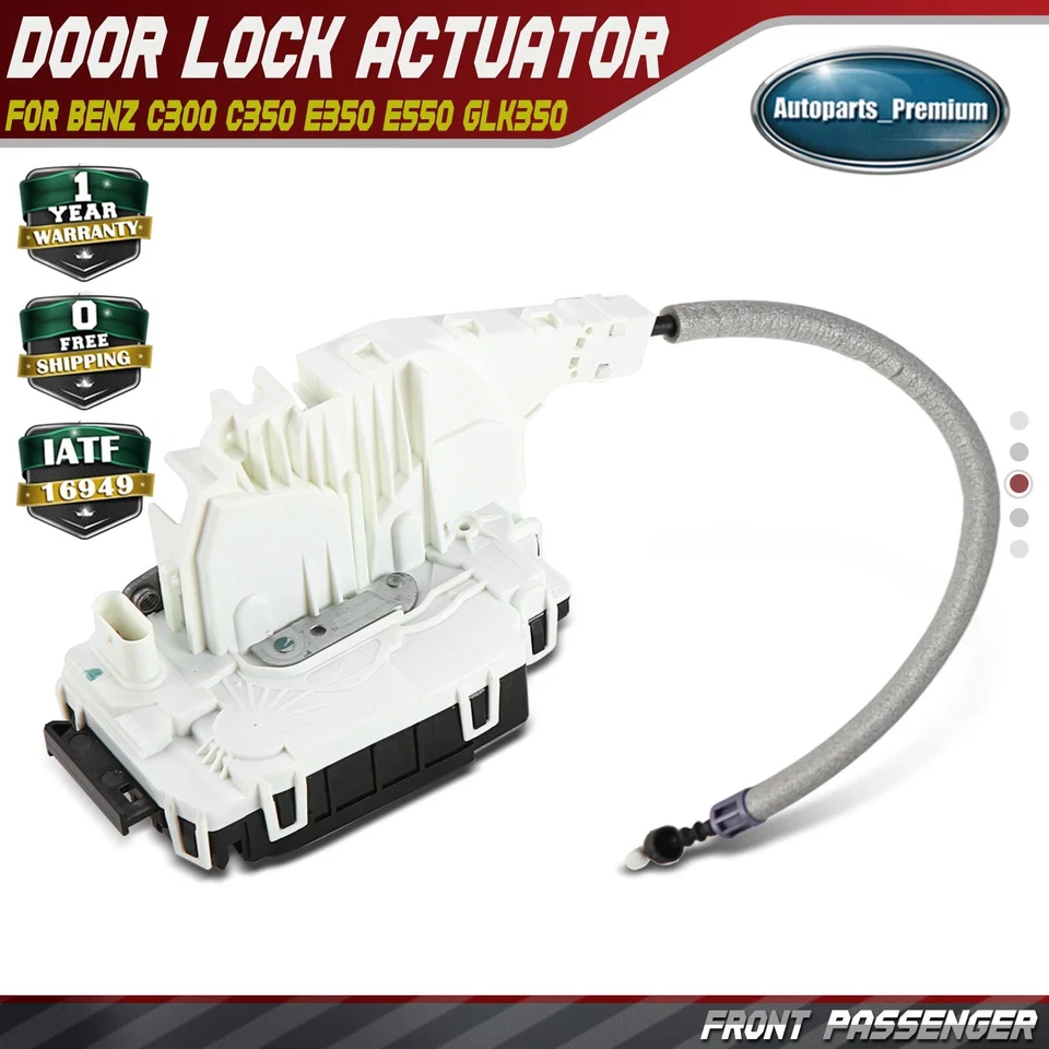 Actuador de cerradura de puerta para pasajero delantero derecho mercedes-benz c300 c350 e350 e550 Foto 1 de 4