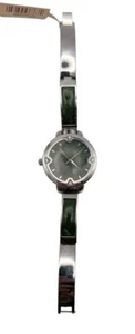Jade of Yesteryear Womens Stainless Steel and Green Jade Wristwatch-7"-NWT - Picture 1 of 8