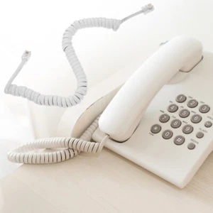 2 Pcs Telefon -Mobilteilkabel Aufgerolltes Telefonkabel Spiralkabel Für - Zdjęcie 1 z 12