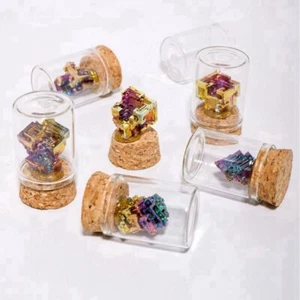 DIY Natural Bismuth Stone Landscape Display Bottle Quartz Crystal Cluster Gift - Picture 1 of 12