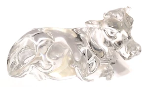 Estatuilla de vaca vintage Princess House Mascotas 24 % cristal de plomo hecha en W. Alemania - Imagen 1 de 5