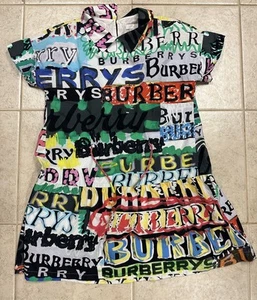 Girls Annabel Graffiti Logo Print Dress Little Kid Big Kid 10 Y Burberry - Picture 1 of 7
