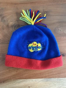 Vintage 1999 The Wiggles Polar Fleece Blue Red Rainbow Polar Fleece Beanie 53cm - Picture 1 of 6