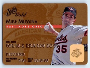 1995 Studio #29 Mike Mussina Gold Baltimore Orioles - Picture 1 of 2