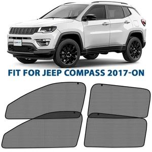 Car Shades for Side Windows Sunshade Protector for 2017-2025 Jeep Compass - Picture 1 of 7