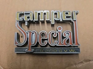 2 1973 - 1980 Chevy Silverado Camper Special Emblems 8,200 Gvw + Extra - Foto 1 di 6