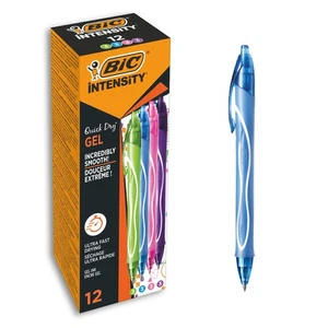 BIC Gel-ocity Quick Dry, Ultra Fast Drying Gel Ink Pens with Full Grip Barrel, A - Foto 1 di 5