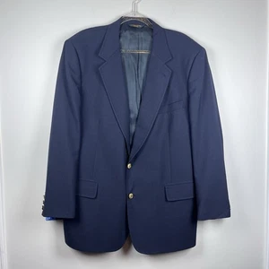 Chaqueta Blazer De Colección Brooks Brothers Para Hombres 46R Azul Marino Dorado 2 Botones Hecha en EE. UU. Preppy - Imagen 1 de 11