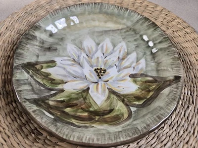 TABLETOPS GALLERY WATERLOO Water Lily Salad Plate - Image 1 of 4