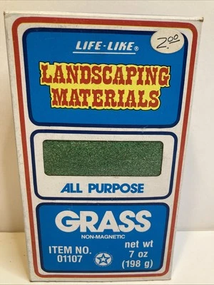 Vintage Life-Like Grass Landscaping Material Non Magnetic 01107 7oz NEW - Image 1 of 4