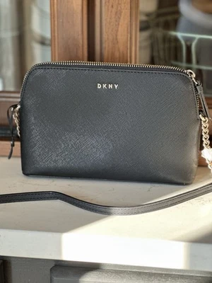 Black Bryant Dome Crossbody by DKNY Purse with Adjustable Strap - Image 1 of 4