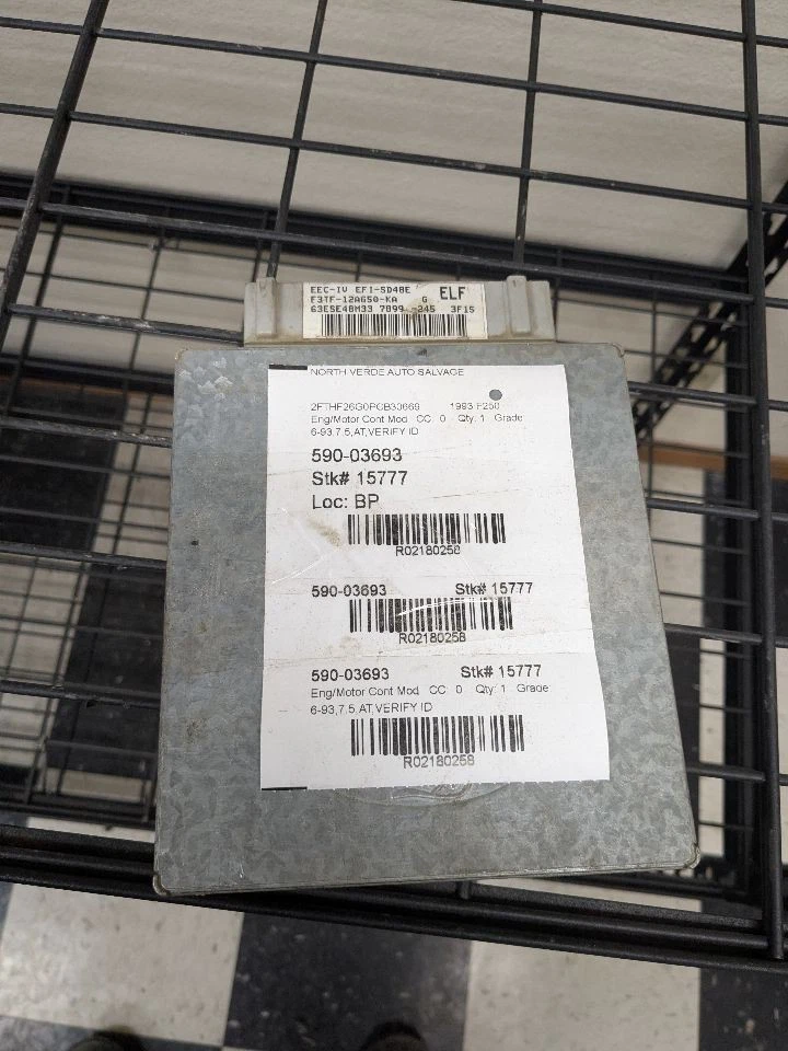 Engine ECM Electronic Control Module 8-460 Fits 91-93 FORD F250 PICKUP 2180258 - Image 1 of 4