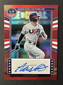 2024 Panini Stars and Stripes - (Austin Overn) Red Auto (43/49) Orioles - Picture 1 of 2