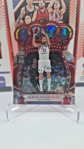 2024-25 Panini Crown Royale Euroleague Sergio Rodriguez Crystal Red /49 #20 - Picture 1 of 2