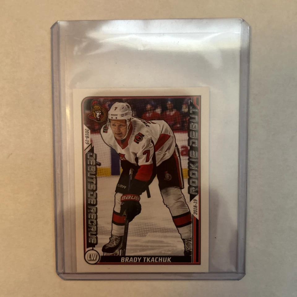 2019-20 Topps NHL Stickers Mackenzie Blackwood Rookie Debut #533 - Image 1 of 2