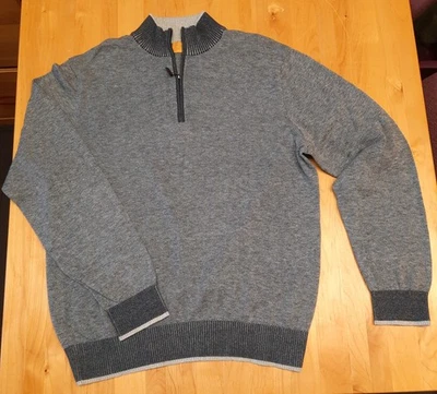 Robert Talbott Men's Carmel Collection Cashmere Blend 1/4 Zip Sweater Blue - Image 1 of 4