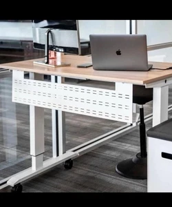 Stand Up Desk / Under Desk Cable Management Tray Horizontal SUD-MOD-48-WH - Picture 1 of 3