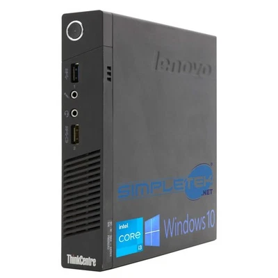 Lenovo M73 Tiny I3 Windows 10 Pro 8gb 240gb Pc Fisso Desktop Mini Ricondizionato - Imagen 1 de 4