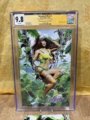 UNCANNY X-MEN #1 SS CGC 9.8 FIRMA MIKE MAYHEW SAVAGE ROGUE Autógrafo Virgen Foto 1 de 4