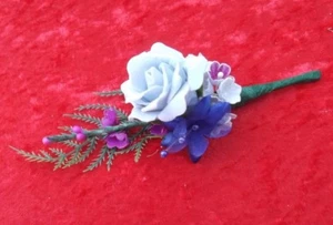  Azul París/Real/Marfil/Multi Ojal - Flores de Boda - por Valerie J - Imagen 1 de 6