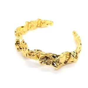 NWOT - 24K Gold Plated AMBER SCEATS "Emery" Cuff Bracelet - Picture 1 of 8