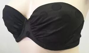 AGENTE PROVOCADOR Conjunto Breve de Bikini Bikini Negro con Lunares Sin Tirantes - Imagen 1 de 9