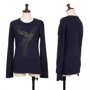 Y's Logo Printed Long Sleeve Top Size 2(K-137023) - Picture 1 of 12