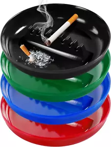 Plastic Ashtrays for Cigarettes and Cigars, Indoor Outdoor Ash Tray Large Size T - Picture 1 of 1