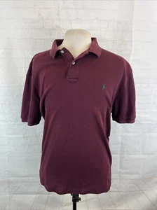Polo Ralph Lauren Men's Wine Red Cotton Polo Shirt L $138 - Picture 1 of 9