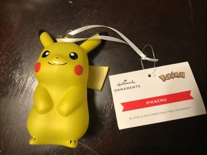 Hallmark Pokemon PIKACHU  Christmas Tree Ornament New 3.2 inch x 3.1 inch - Picture 1 of 3