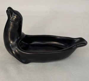 WELLER POTTERY NOVELTY BLACK SEAL....SIGNED & MINT! - Picture 1 of 5