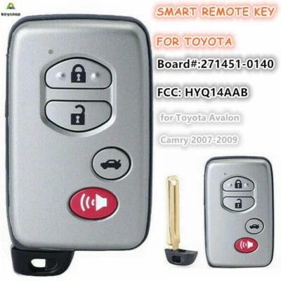 271451-0140 Smart Keyless Remote Key Fob for Toyota Avalon Camry 2007 2008 2009  - Image 1 of 4