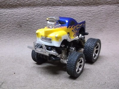 #238 LOOSE NEW RAY MINI PULL BACK MOTOR 1941 WILLYS PICK UP TRUCK 4X4 BLUE - Image 1 of 4