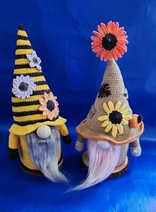 Fall Amigrumi Gnome 2 Pc - Picture 1 of 13