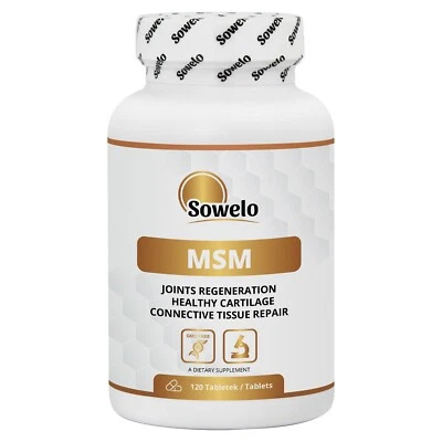 MSM – Tab – Methylsulfonylmethane – Organic Sulfur – Joints, Skin, Hair – Sowelo - Image 1 of 4