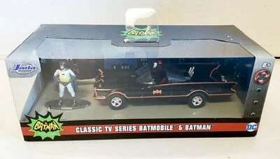 NEW Jada Toys 31703 Batman Classic 1966 TV BATMOBILE 1:32 Scale Vehicle & Figure - Image 1 of 3