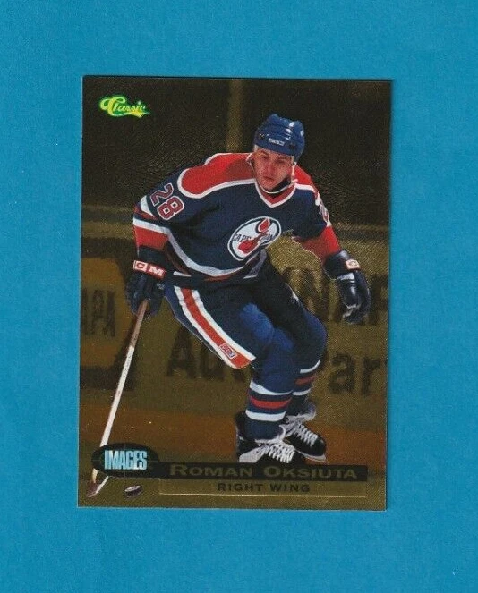 1995 Classic Images GOLD parallel # 35 Roman Oksiuta CAPE BRETON OILERS - Image 1 of 2