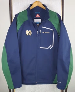 COLUMBIA x NOTRE DAME Size XL Omni-Heat Omni-Wind Softshell Jacket Windproof Men - Picture 1 of 17