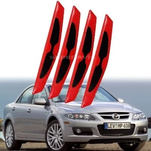 4pcs Door Anti-collision Strip Bumper Warning Decorative Sticker For Mazda 6 MPS - Picture 1 of 16