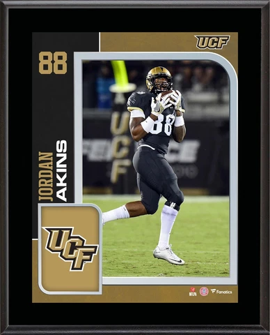 Jordan Akins UCF Knights 10.5' x 13' Sublimated Player Plaque Cover