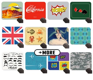 MOUSE PAD, Desktop Fabric Mouse Pad Unique Designs and Patterns 9.25" - Picture 1 of 47